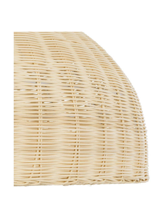 GloboStar Afuru Deckenleuchte Beige Boho Raster mit Lampenbirnensockel E27 60x60x40cm