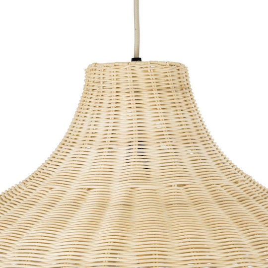 GloboStar Afuru Ceiling Light Beige Boho Grid with E27 Socket 60x60x40cm