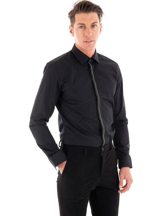 Keidi Long-sleeved Cotton Shirt Black