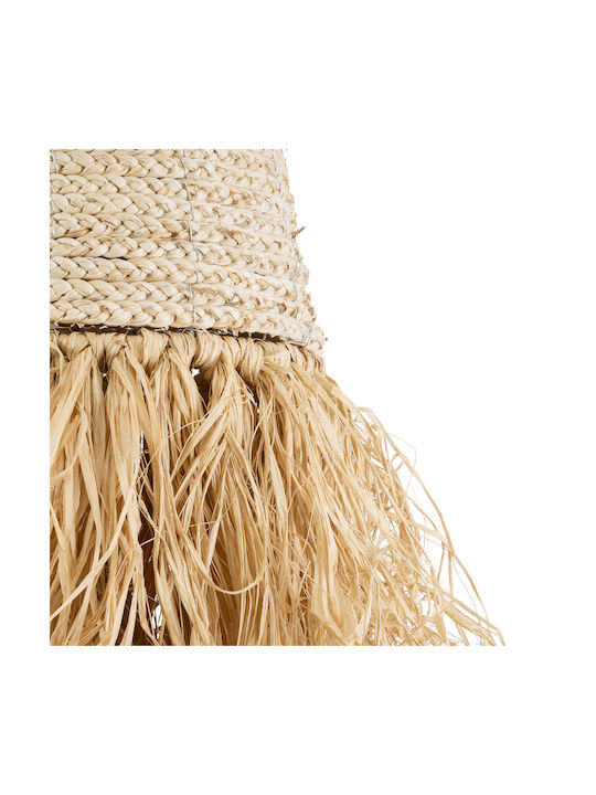 GloboStar Arembepe Ceiling Light Beige Boho Grid with E27 Socket 34x34x70cm