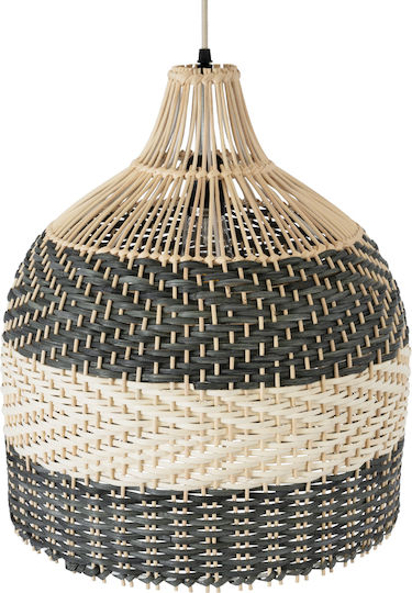 GloboStar Barbados Ceiling Light Beige Boho Grid with E27 Socket 40x40x45cm