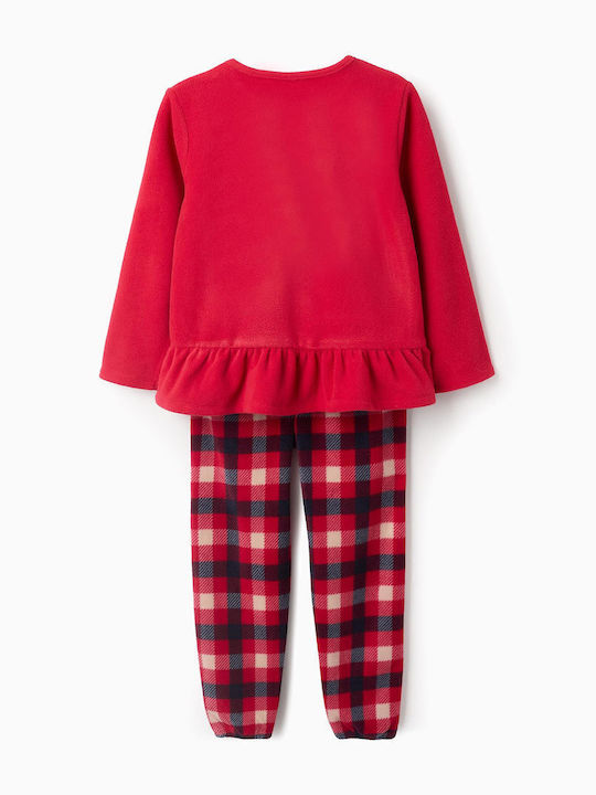 Zippy Παιδική Πιτζάμα Χειμωνιάτικη Fleece Κόκκινη Zippy Παιδική Πιτζάμα Χειμωνιάτικη Fleece Κόκκινη