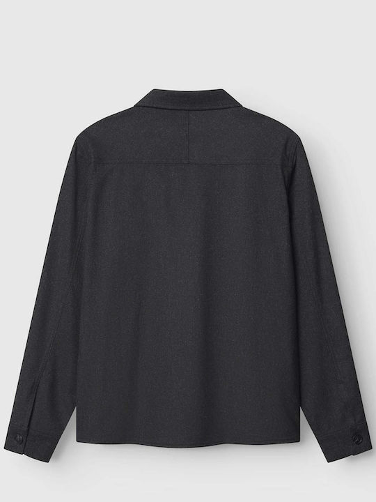 Clipper Μακρυμάνικo Overshirt Μαύρο