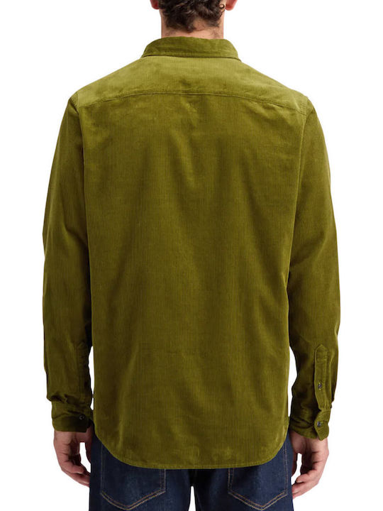 Scotch & Soda Solid Corduroy Κοτλέ Πουκάμισο Moss Green