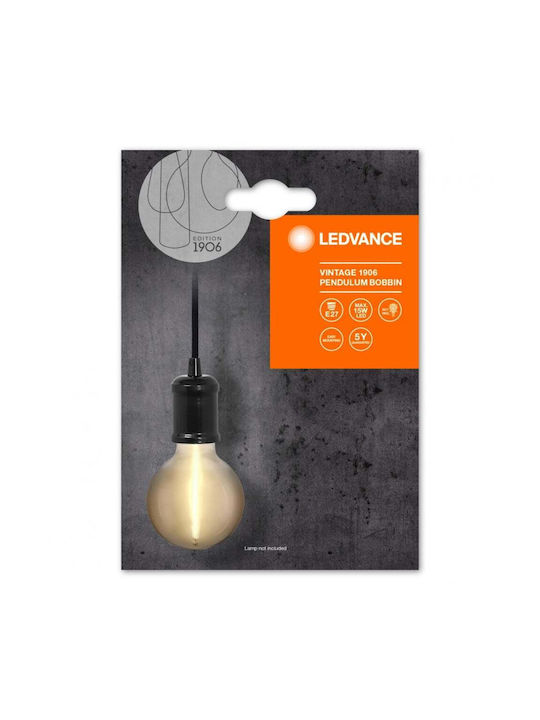 Ledvance Pendulum Pendant Light Black with Socket E27 10x10cm