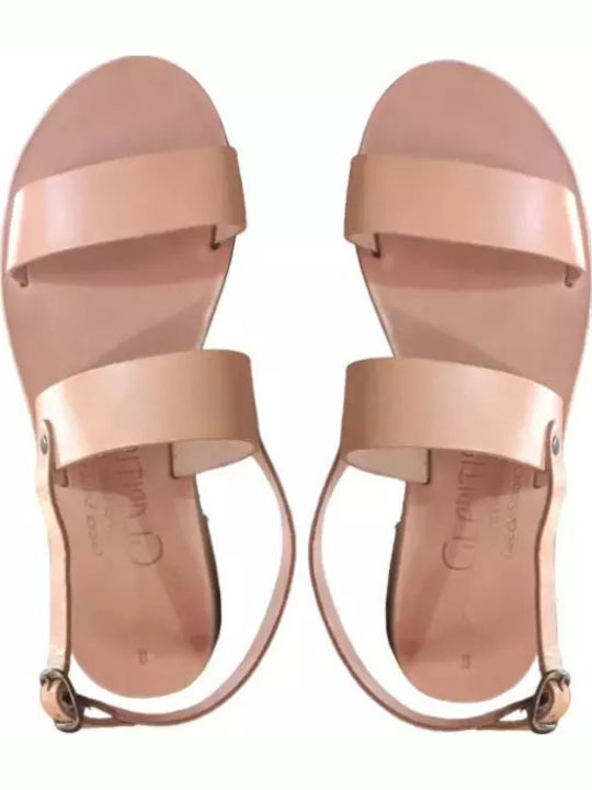 Sandale Casual Damă Din Piele Roz
