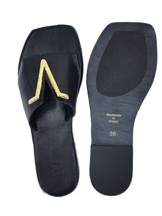 Sandale Casual Damă din Piele Negru