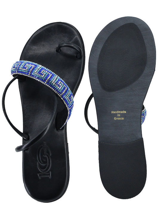 Sandale Casual Damă Din Piele Albastru