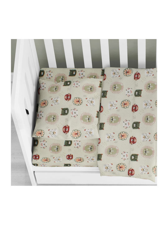 Dimcol Bebe Baby-Kissenbezug Light Olive 35x45cm