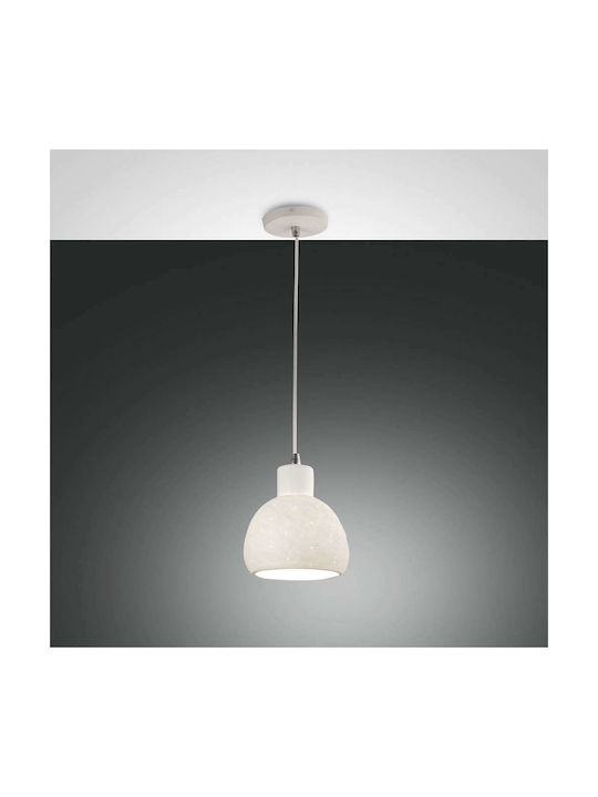 Fabas Luce Marina Hängelampe Weiß mit Fassung E27 15cm.