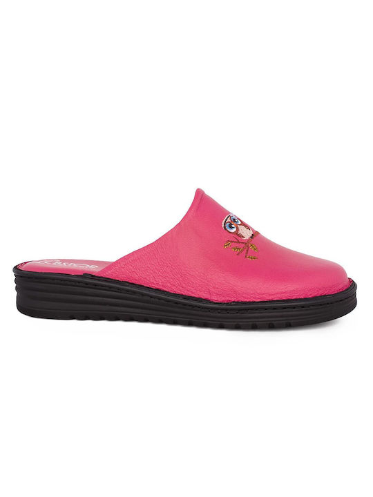 Anatomice Din Piele Papuci de Damă Fuchsia