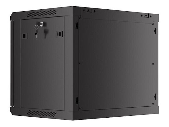 Lanberg Επιτοίχια Καμπίνα Rack 9U Μαύρο WF01-6409-23B