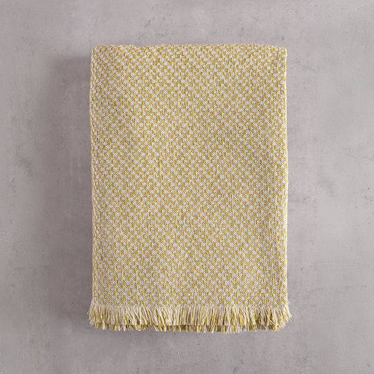 Rythmos Editor Ριχτάρι Πολυθρόνας Chenille 180x160εκ. Χρυσό