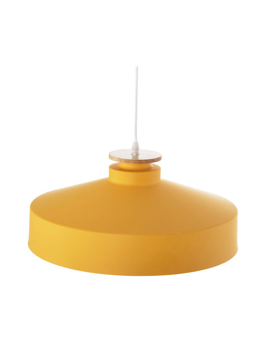 HomeMarkt Κρεμαστό Φωτιστικό Κίτρινο LED Καμπάνα 40x40x116εκ.