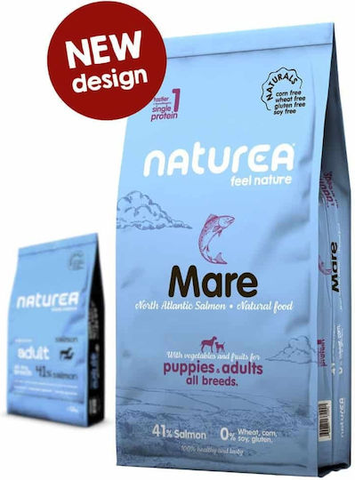 Naturea Naturals 12kg Dry Food Gluten-Free for Adult Dogs with Salmon Mare North Atlantic Salmon for Dogs with Skin Conditions