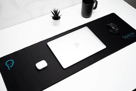 Gaming Mousepad Spacer Rubber Textile Material 900 x 300 x 3 mm Black