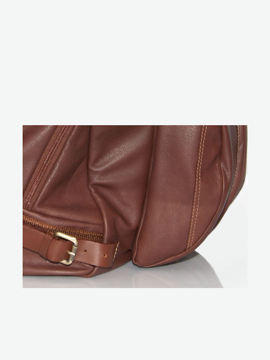 Leder Damentasche Rucksack Braun
