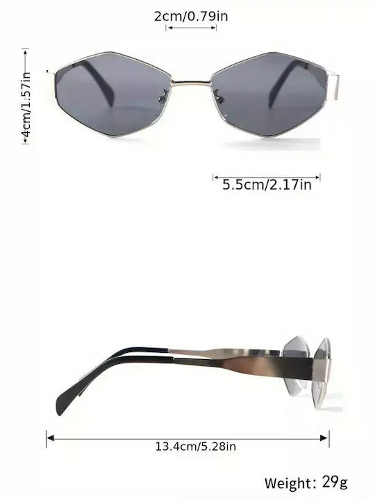 Women's Sunglasses with Multicolour Plastic Frame and Multicolour Mirror Lens G-11