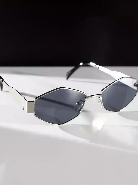 Women's Sunglasses with Multicolour Plastic Frame and Multicolour Mirror Lens G-11