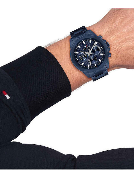 Tommy Hilfiger Lars Ρολόι Μπαταρίας με Μεταλλικό Μπρασελέ