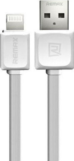 Remax Flat USB to Lightning Cable Λευκό 1m (Fast)