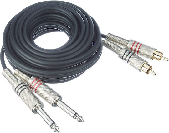 Adam Hall Audio Cable 2x 6.3mm male - 2x RCA male 3m (K3TPC0300)