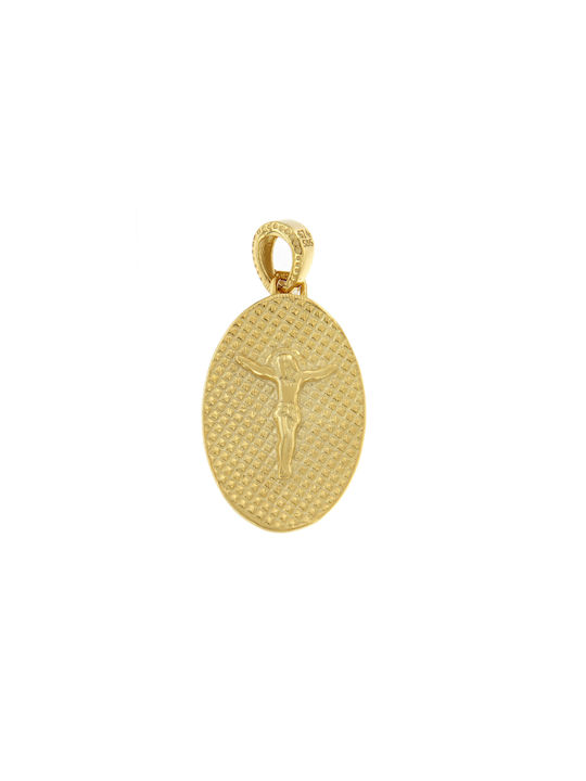 Kontopoulos Charm Amulet Constantine from Gold 9 K