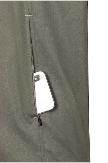 Karlowsky Mantel Koch 100% Baumwolle Khaki mit Kurzärmelig