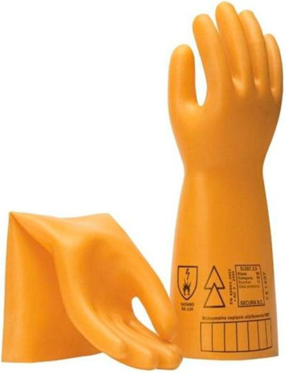 Arbeitshandschuhe Elektriker Beige Latex 1Stück
