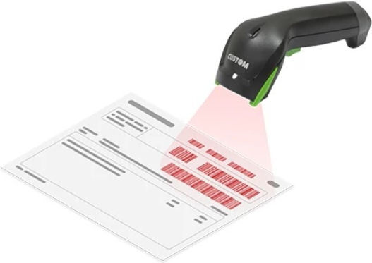 Custom Scanmatic Handheld Scanner Wired with 1D Barcode Reading Capability