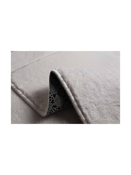 United Carpet Cordoba Αντιολισθητικό Χαλί Διάδρομος Γούνινο με Κρόσια Κρεμ 80x150cm