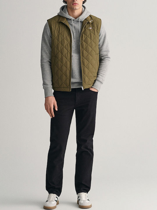 Sleeveless Jacket Puffer Waterproof Olive