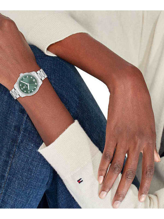 Tommy Hilfiger Sport Ρολόι Μπαταρίας με Μεταλλικό Μπρασελέ