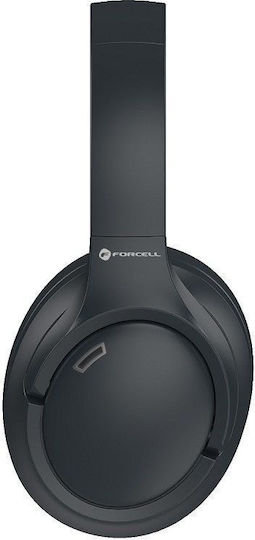 Forcell F-AUDIO Vibe Kabellose Bluetooth Über Ohr Kopfhörer mit 20 Stunden Betriebszeit Schwarz