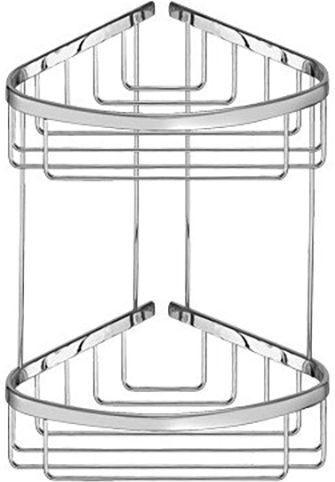 Sanco Extra Comfort Γωνιακή Επιτοίχια Ραφιέρα Μπάνιου Inox με 2 Ράφια 26x21x29cm Sanco Extra Comfort Γωνιακή Επιτοίχια Ραφιέρα Μπάνιου Inox με 2 Ράφια 26x21x29cm