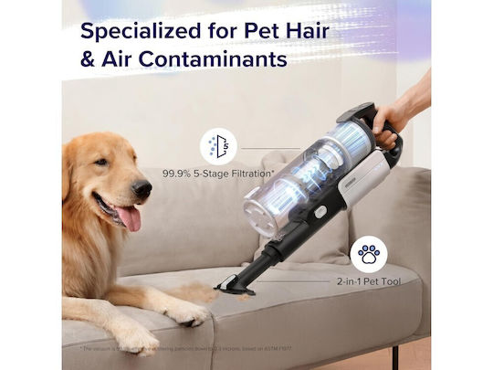 Levoit Rechargeable 2 in 1 Stick & Handheld Vacuum White LVAC-200
