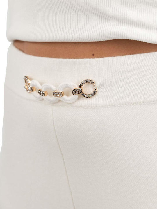 Women's Fabric Trousers White