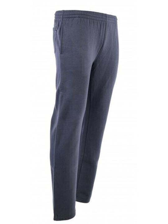 Open Leg Pant Sweatpants without Elastic Blue