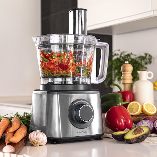 Cecotec Paprika 2000 Multifunktions-Food-Prozessor 2000W mit Behälter 3.5Es Silber