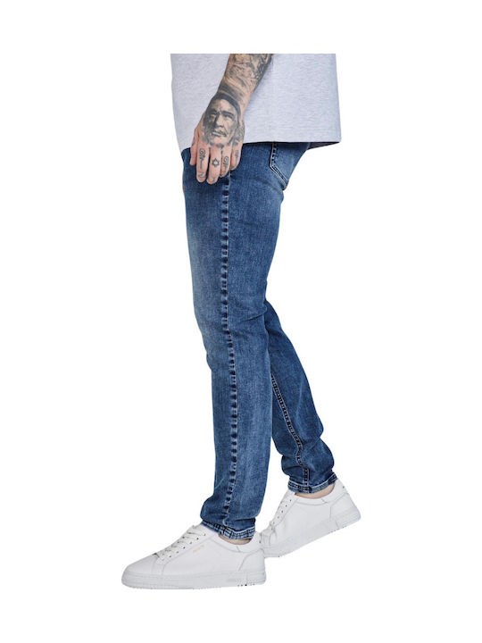Ανδρικό Παντελόνι Τζιν με Slim Εφαρμογή Blue