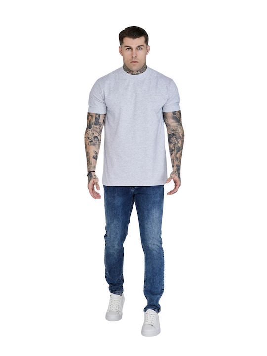 Ανδρικό Παντελόνι Τζιν με Slim Εφαρμογή Blue