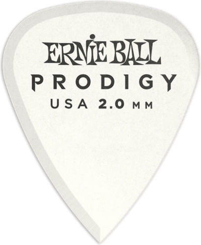 Ernie Ball Guitar Pick Prodigy -1 White Thickness 2mm 1pc