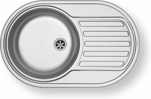 Pyramis SR Mini Drop-In Inox Μ76.5xΠ48cm Silver