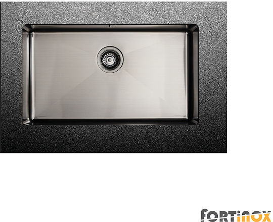 Fortinox 119-28075-411 Υποκαθήμενος Inox Brushed Μ75xΠ44cm Μαύρος Fortinox 119-28075-411 Υποκαθήμενος Inox Brushed Μ75xΠ44cm Μαύρος