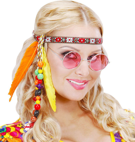 Αξεσουαρ Κεφαλιου Cocktail Headpiece Πολυχρωμα Φτερα Χαντρες