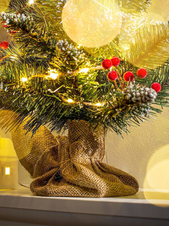 Christmas Decorative Illuminated Tree 50cm Adorned Green