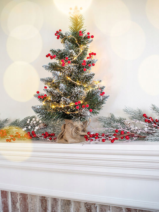 Christmas Decorative Illuminated Tree 50cm Adorned Green