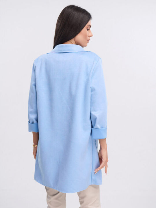Damen Light Blue Mantel