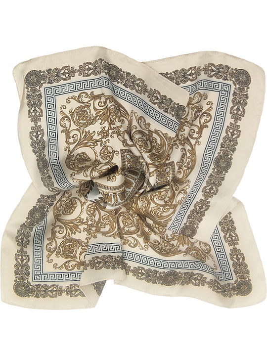 Gift-Me Women's Silk Scarf Beige