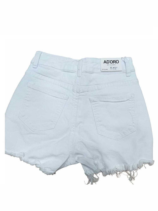 Adoro Women's Jean Shorts White